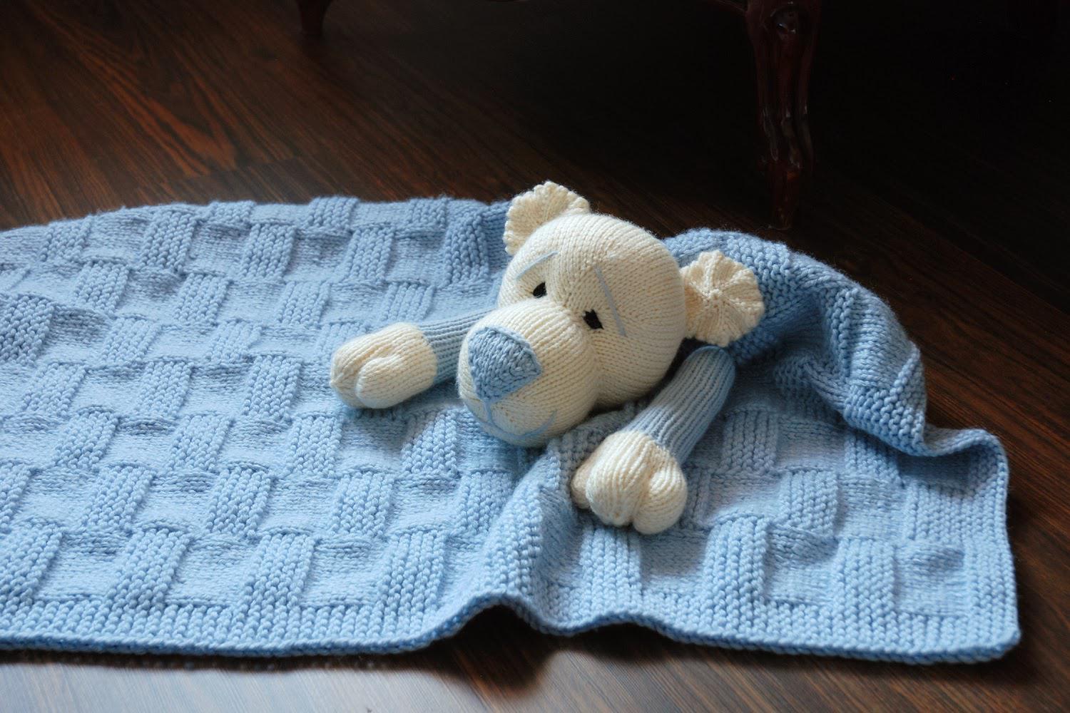 Animal Baby Blanket Knitting Pattern