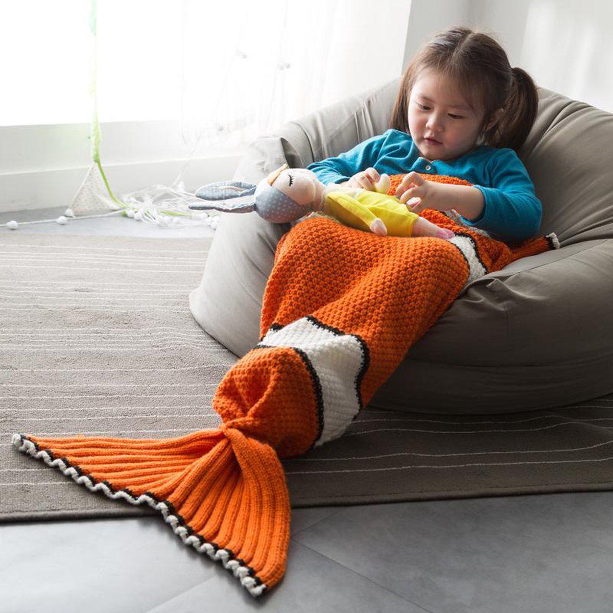 Attractive Little Mermaid Baby Blanket