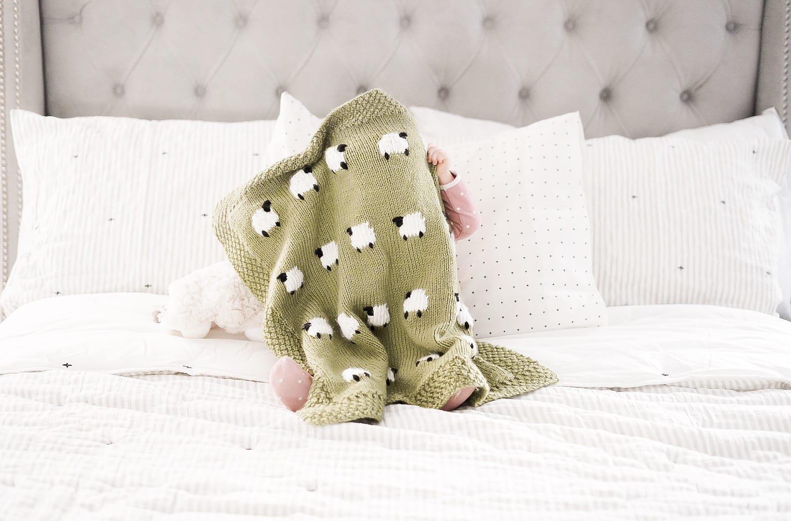 Baby Blanket With Stuffed Animal Head Pattern