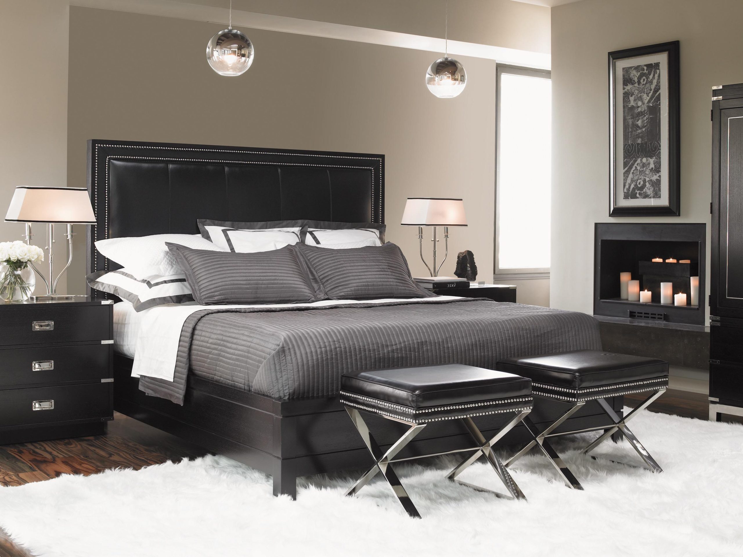 Black White And Gray Bedroom Decor
