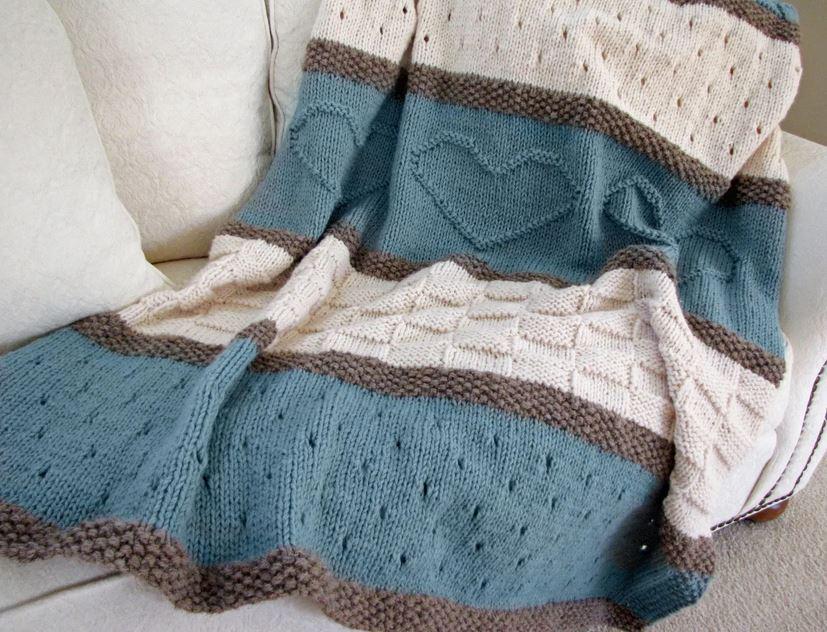 Easy Knit Baby Blanket Free Pattern