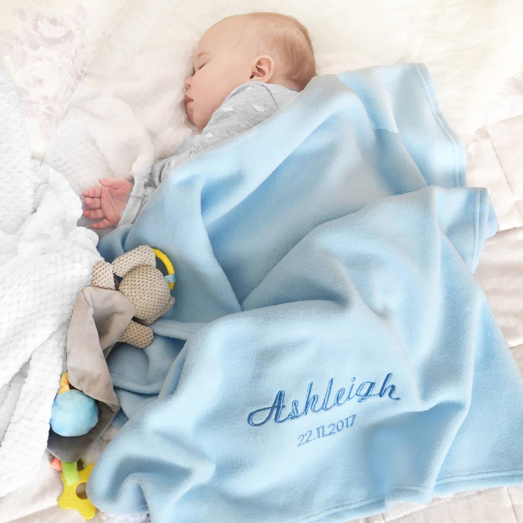 Fleece Personalized Baby Blankets