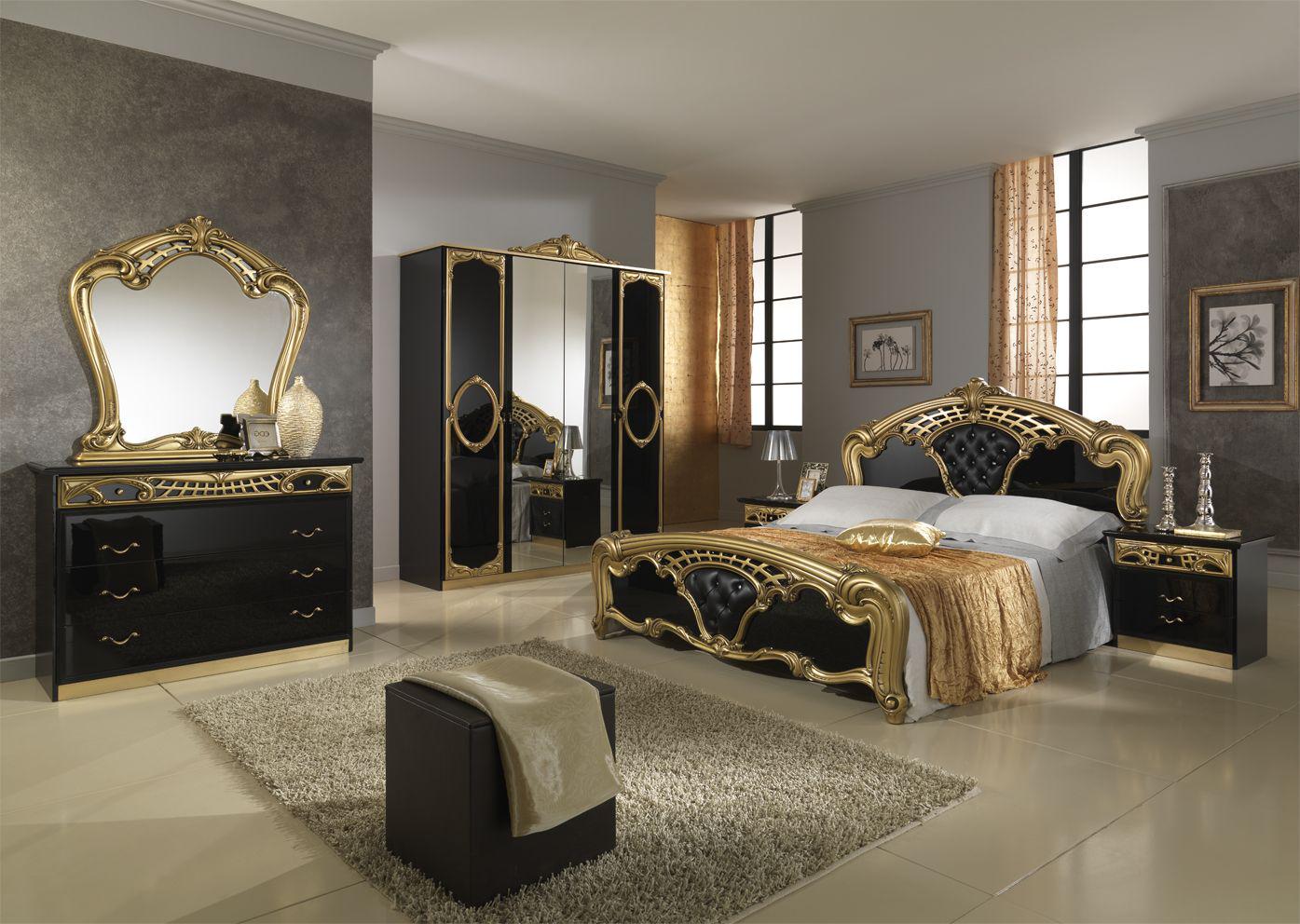 Gold And Black Bedroom Decor