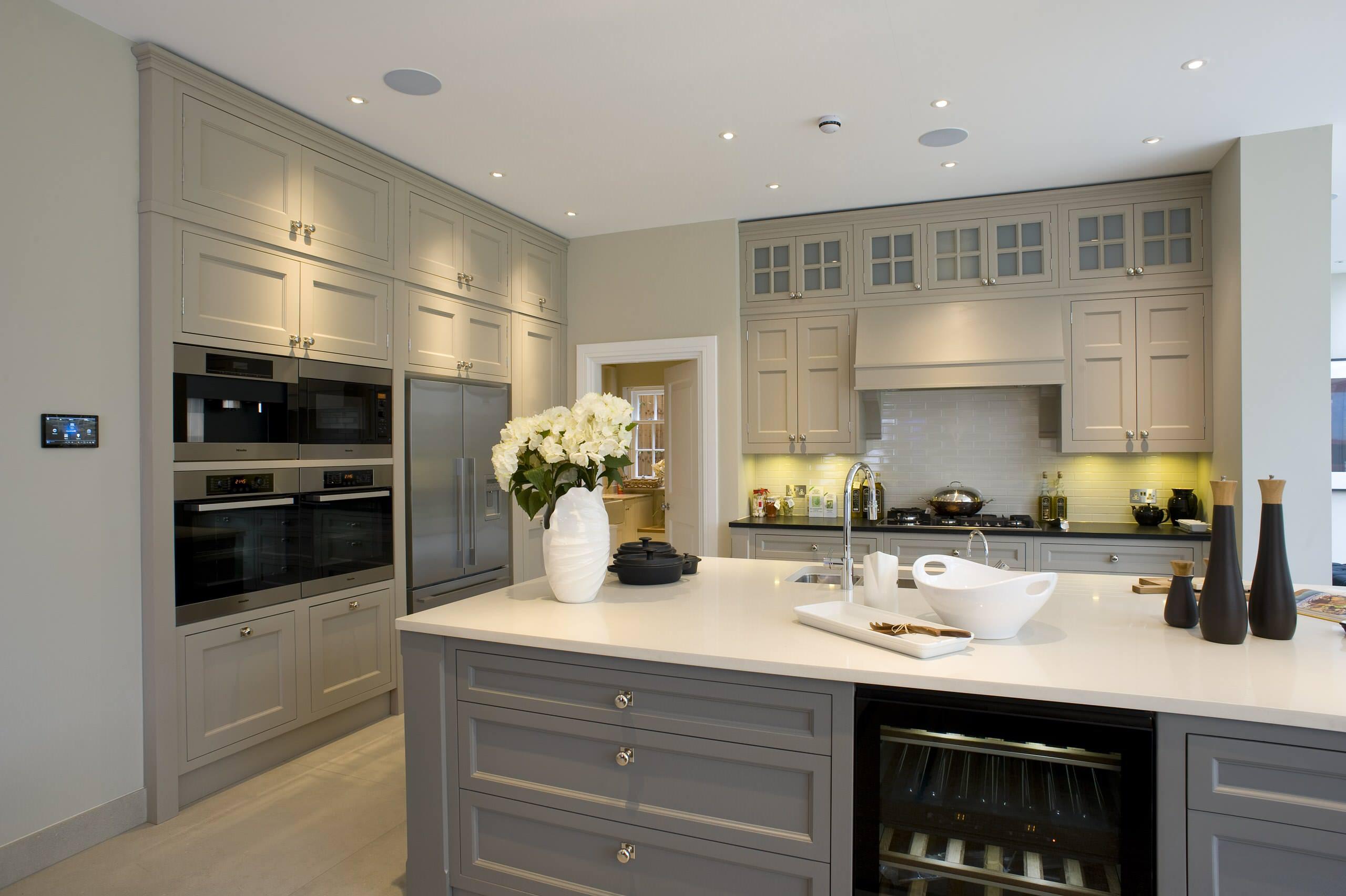 Grey Kitchen Cabinets And Flooring
