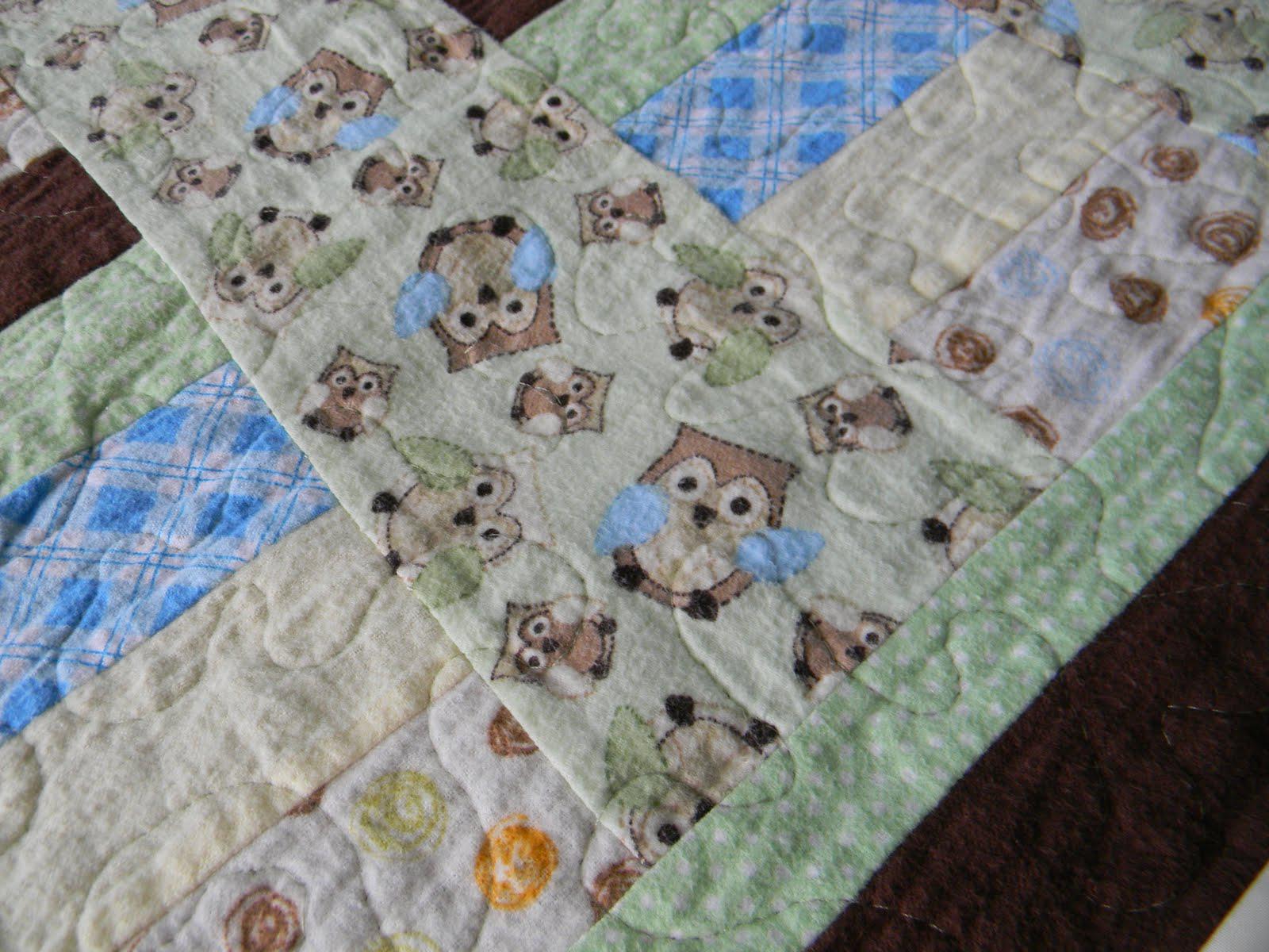 Knitted Owl Baby Blanket Pattern