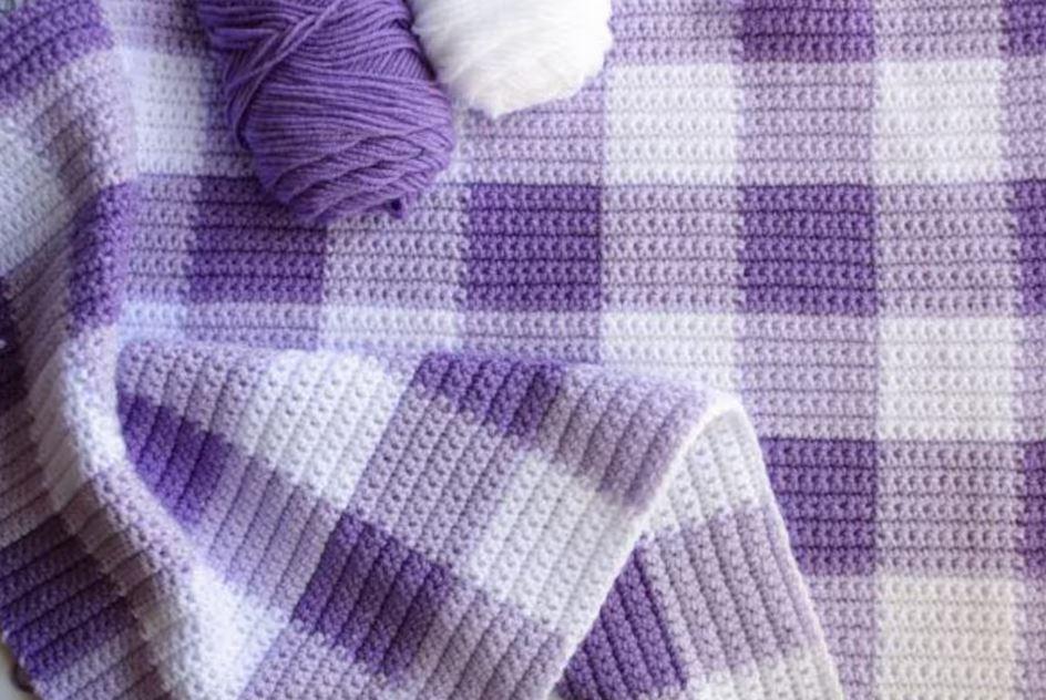 Purple Baby Blanket Crochet