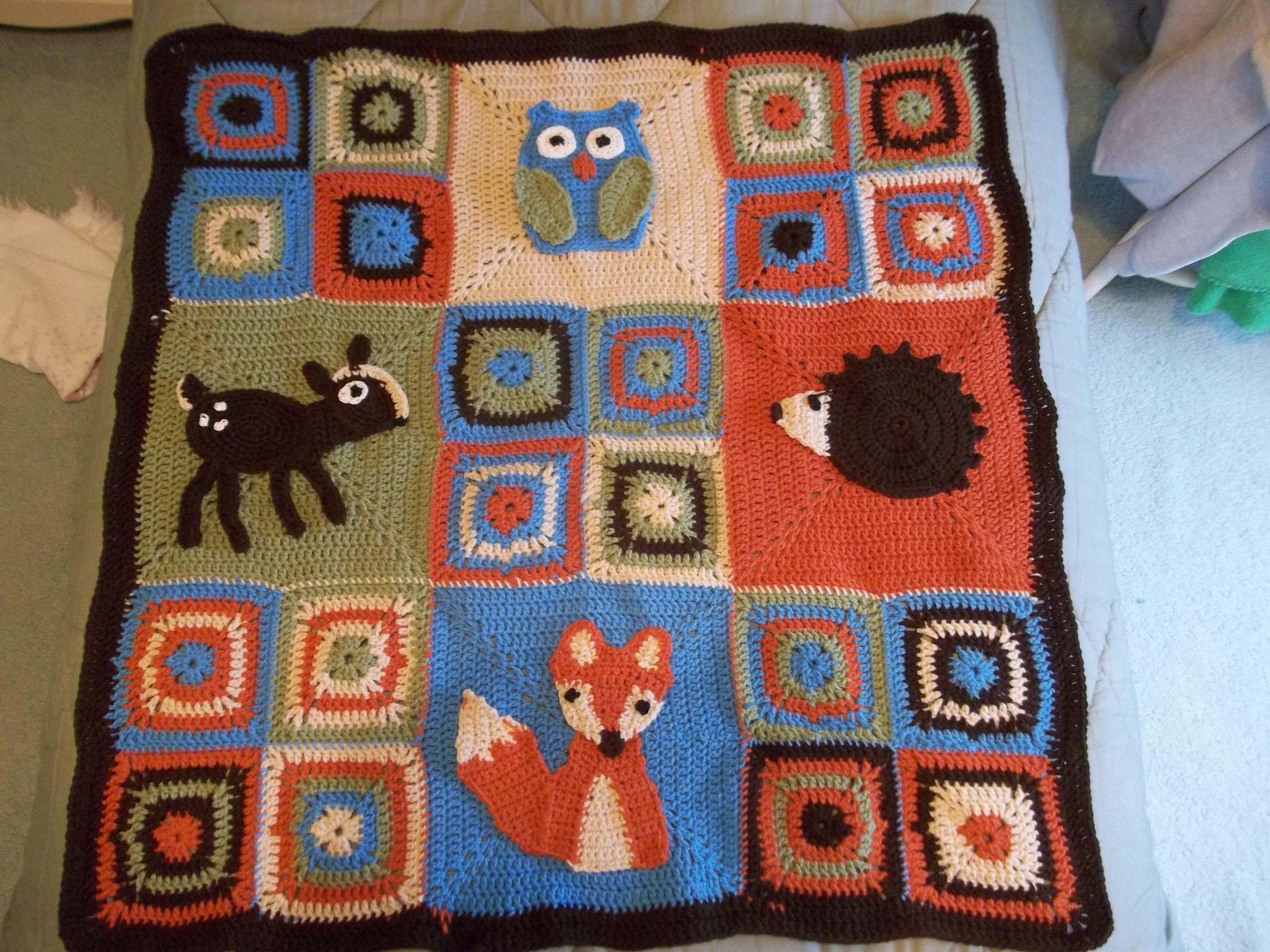 Woodland Baby Blanket Crochet Pattern
